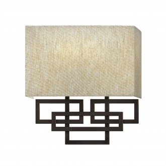 ELSTEAD HK-LANZA2 | Lanza Elstead stenové svietidlo 2x E14 mosadzovo hnedý, špinavá biela