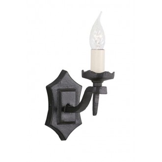 ELSTEAD RY1B-BLACK | Rectory Elstead rameno stenové svietidlo 1x E14 čierna, farba slonoviny