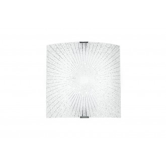 FANEUROPE I-CHANTAL/AP | Chantal Faneurope stenové svietidlo Luce Ambiente Design štvorec 1x LED 940lm 4000K chróm, opál, kryštálový efekt