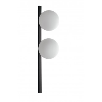 FANEUROPE I-ENOIRE-AP2 | Enoire Faneurope stenové svietidlo Luce Ambiente Design 2x E14 matná čierna, opál