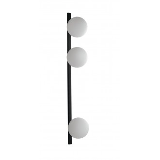 FANEUROPE I-ENOIRE-AP3 | Enoire Faneurope stenové svietidlo Luce Ambiente Design 3x E14 matná čierna, opál