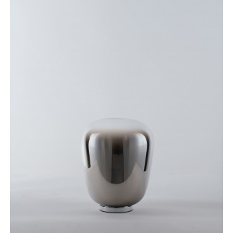 FANEUROPE I-SMOKE-L20 | Smoke-FE Faneurope stolové svietidlo Luce Ambiente Design 21,3cm prepínač 1x E27 chróm, dym, priesvitné