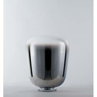 FANEUROPE I-SMOKE-L35 | Smoke-FE Faneurope stolové svietidlo Luce Ambiente Design 39,8cm prepínač 1x E27 chróm, dym, priesvitné