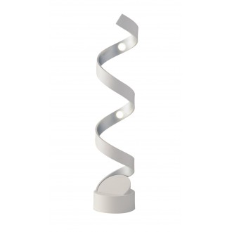 FANEUROPE LED-HELIX-L4 BCO | Helix-FE Faneurope stolové svietidlo Luce Ambiente Design 66cm prepínač 1x LED 960lm 4000K biela, strieborný