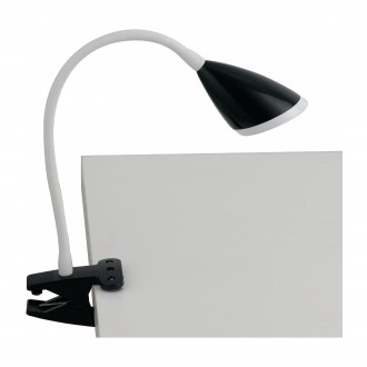 FANEUROPE LEDT-HEGEL-BLACK | Hegel Faneurope štipcové svietidlo Luce Ambiente Design prepínač flexibilné 1x LED 260lm 4000K čierna, biela, opál