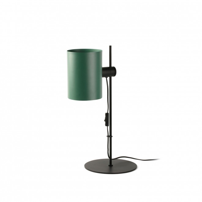 FARO 20033-81 | Guadalupe Faro stolové svietidlo 55cm 1x E27 matná čierna, zelená
