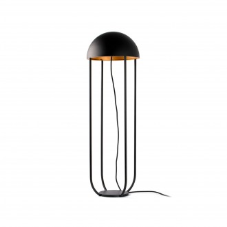 FARO 24521 | Jellyfish Faro stojaté svietidlo 90cm 1x LED 500lm 3000K matná čierna, opál