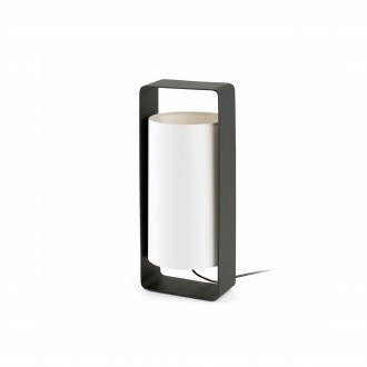 FARO 28385 | Lula Faro stolové svietidlo 40cm 1x E27 matná čierna, biela
