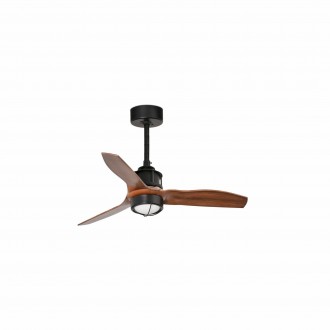 FARO 33425-10 | Just-Fan Faro svietidlo s ventilátorom stropné 1x LED 709lm 3000K matná čierna, opál