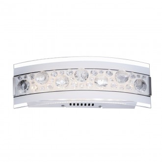 ITALUX W29396-2A | Regi Italux stenové svietidlo 1x LED 576lm 3000K biela, chróm, priesvitné