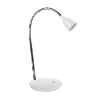 KANLUX 15058 | Lucy Kanlux stolové svietidlo 41,5cm prepínač flexibilné 1x LED 150lm 3000K biela