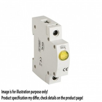 KANLUX 23322 | Kanlux LED kontrolka DIN35 modul, 3Y svetlo šedá, žltá