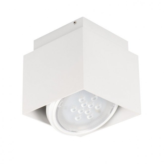 KANLUX 24361 | Sonor Kanlux stropné svietidlo štvorec otáčateľný svetelný zdroj 1x G53 / AR111 biela