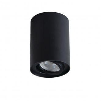 KANLUX 25478 | Bord Kanlux stropné svietidlo hriadeľ otáčateľný svetelný zdroj 1x GU10 čierna