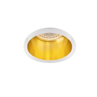 KANLUX 27327 | Spag Kanlux zabudovateľné svietidlo kruhový bez objímky Ø68mm 1x MR16 / GU5.3 / GU10 biela, zlatý
