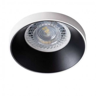 KANLUX 29139 | Simen Kanlux zabudovateľné svietidlo kruhový bez objímky Ø75mm 1x MR16 / GU5.3 / GU10 biela, čierna