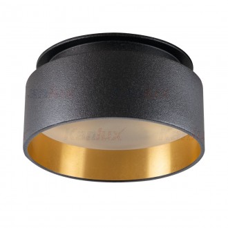 KANLUX 29232 | Govik Kanlux zabudovateľné svietidlo kruhový bez objímky Ø80mm 1x MR16 / GU5.3 / GU10 čierna, zlatý, biela