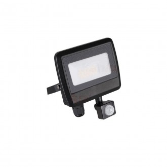KANLUX 33206 | Antem Kanlux svetlomet svietidlo obdĺžnik pohybový senzor otočné prvky 1x LED 1510lm 4000K IP44 čierna