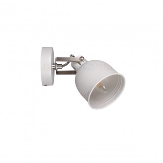 KANLUX 35641 | Derato Kanlux stenové, stropné svietidlo kruhový otočné prvky 1x E14 biela, strieborný