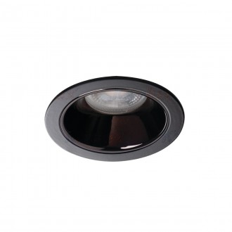 KANLUX 36223 | Glozo Kanlux zabudovateľné svietidlo kruhový bez objímky Ø89mm 1x MR16 / GU5.3 / GU10 čierna