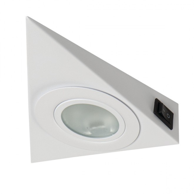 KANLUX 36633 | Zepo Kanlux osvetlenie pultu svietidlo trojuholník prepínač 1x G4 biela