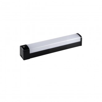 KANLUX 36651 | Akvo Kanlux stenové svietidlo prepínač 1x LED 1600lm 4000K IP44 čierna, biela