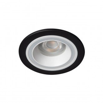 KANLUX 37252 | Feline Kanlux zabudovateľné svietidlo kruhový bez objímky Ø90mm 1x MR16 / GU5.3 / GU10 čierna, biela