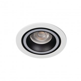 KANLUX 37255 | Feline Kanlux zabudovateľné svietidlo kruhový bez objímky Ø90mm 1x MR16 / GU5.3 / GU10 biela, čierna