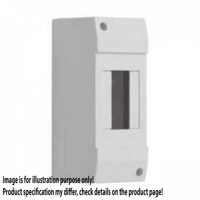 KANLUX 3850 | Kanlux rozvádzač na stenu DIN35, 2P obdĺžnik IP30 IK06 biela
