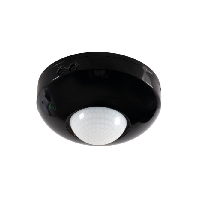KANLUX 463 | Kanlux pohybový senzor PIR 360° kruhový svetelný senzor - súmrakový spínač čierna