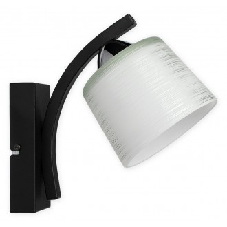 LEMIR O3260 K1 CZA + CH | Talar Lemir rameno stenové svietidlo 1x E27 matná čierna, chróm, antická biela