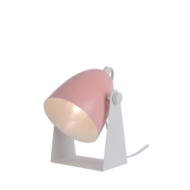 LUCIDE 45564/01/66 | Chago Lucide stolové svietidlo 20,5cm prepínač na vedení 1x E14 biela, ružové, fialová