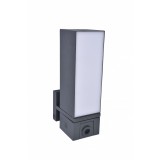 LUTEC 9760002330 | Lutec pohybový senzor LUTEC-Connect PIR 180° IP44 múdre osvetlenie bez kábla, batérie/akumulátorové, sklápacie IP44 čierna