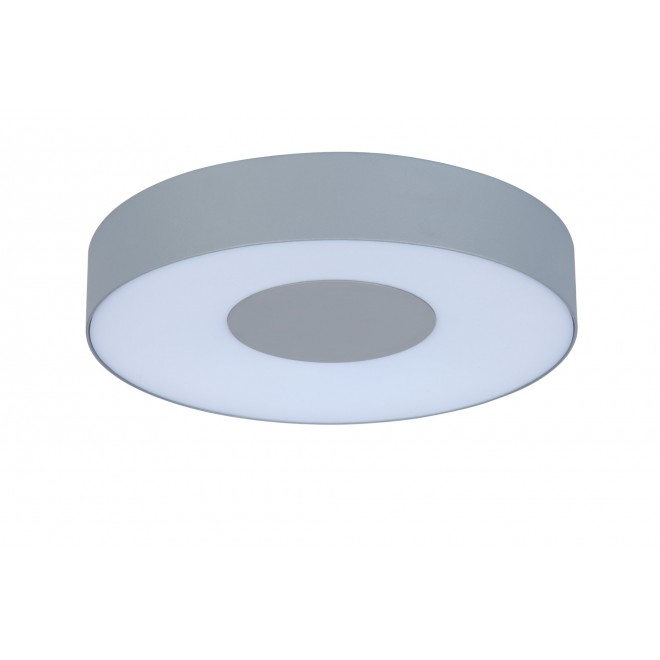LUTEC 6348101112 | Ublo Lutec stenové, stropné svietidlo kruhový 1x LED 950lm 3000K IP54 strieborno sivá, opál