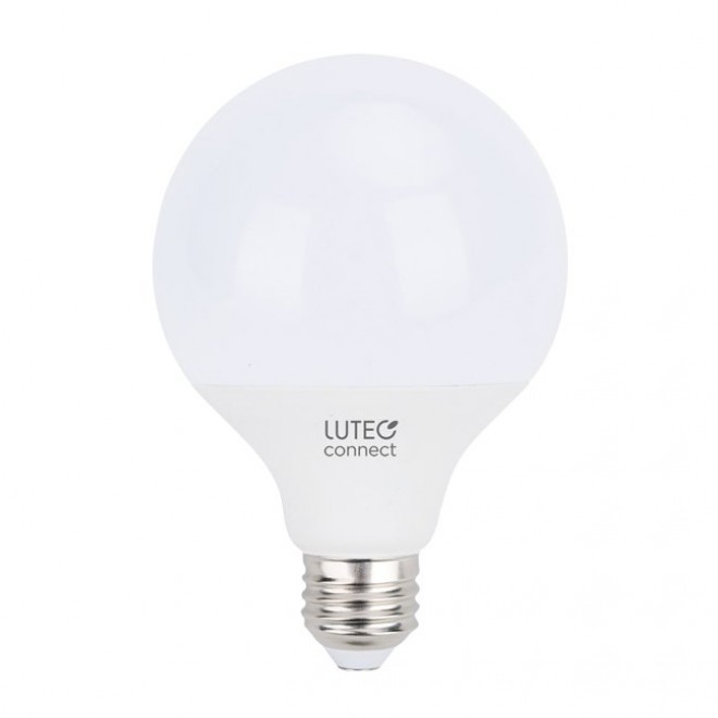 LUTEC 8731201316 | E27 10,5W Lutec veľká guľa G100 LED svetelný zdroj múdre osvetlenie 950lm 2700 <-> 6500K ovládanie hlasom, regulovateľná intenzita svetla, nastaviteľná farebná teplota, meniace farbu, na diaľkové ovládanie