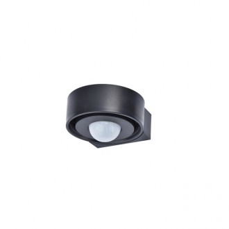 LUTEC 9760002330 | Lutec pohybový senzor LUTEC-Connect PIR 180° IP44 múdre osvetlenie bez kábla, batérie/akumulátorové, sklápacie IP44 čierna