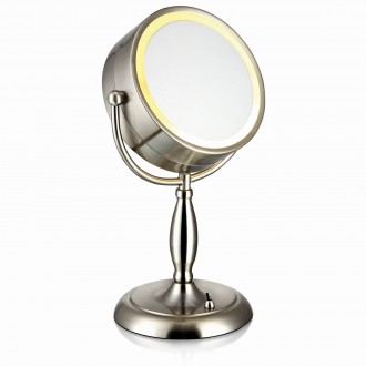 MARKSLOJD 105237 | Face Markslojd stolové zrkalový 36cm prepínač 1x E14 oceľové, zrkalový
