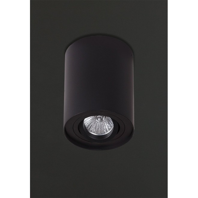 MAXLIGHT C0068 | Basic-Round Maxlight stropné svietidlo otáčateľný svetelný zdroj 1x GU10 čierna