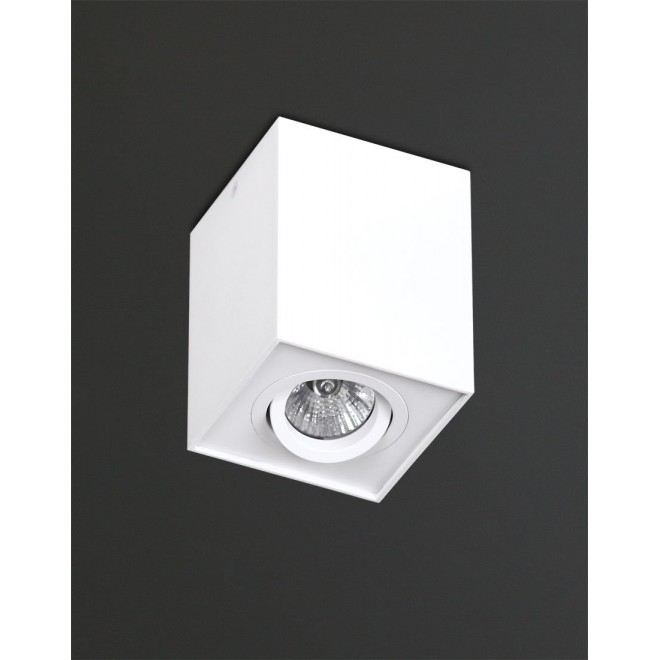 MAXLIGHT C0070 | Basic-Square Maxlight stropné svietidlo otáčateľný svetelný zdroj 1x GU10 biela