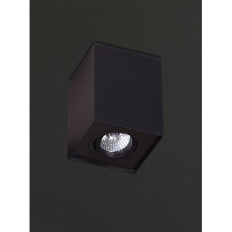 MAXLIGHT C0071 | Basic-Square Maxlight stropné svietidlo otáčateľný svetelný zdroj 1x GU10 čierna