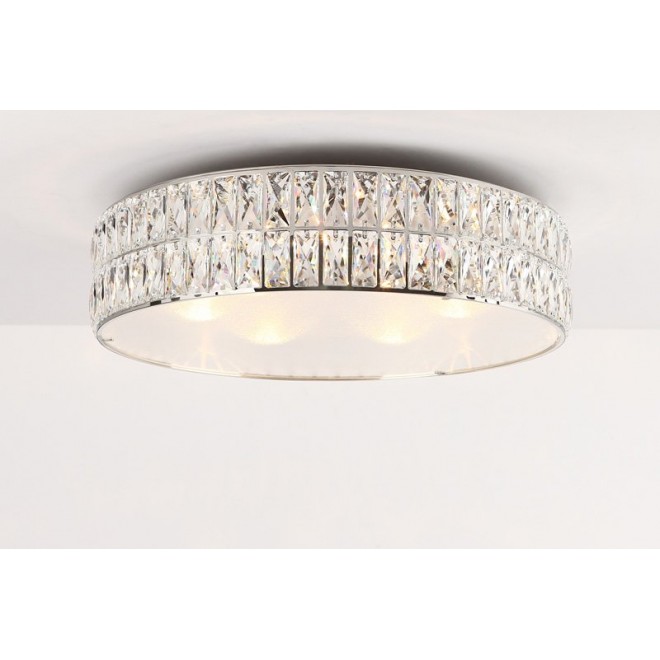 MAXLIGHT C0121 | Diamante Maxlight stropné svietidlo 5x G9 chróm, priesvitné, opál