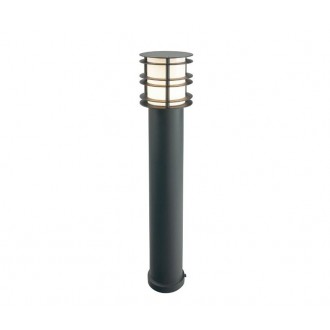NORLYS 1265B | Stockholm-NO Norlys stojaté svietidlo 85cm prepínač s reguláciou svetla 1x LED 900lm 3000K IP65 čierna, opál