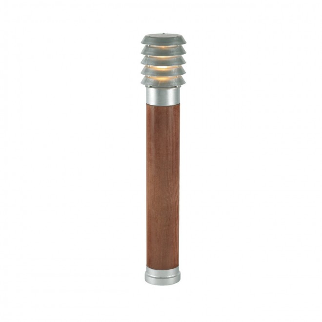 NORLYS 1440GA | Alta-Wood Norlys stojaté svietidlo 85cm 1x E27 IP65 sivé, drevo