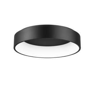 NOVA LUCE 6167240 | Rando Nova Luce stropné svietidlo kruhový 1x LED 2520lm 3000K čierna