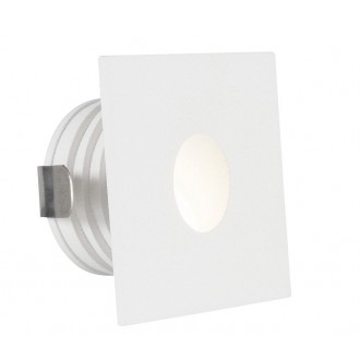 NOVA LUCE 8058001 | Passaggio Nova Luce zabudovateľné svietidlo štvorec UGR <9 1x LED 70lm 3000K IP54 biela