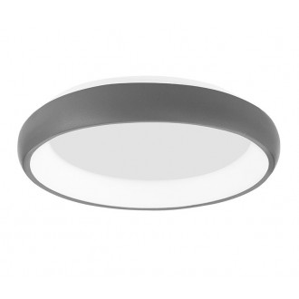 NOVA LUCE 8105615 | Albi-NL Nova Luce stropné svietidlo kruhový regulovateľná intenzita svetla 1x LED 1950lm 3000K sivé, biela