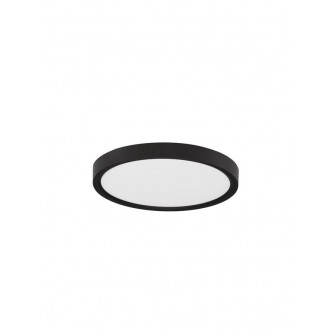 NOVA LUCE 9060187 | Dixie Nova Luce stropné svietidlo kruhový nastaviteľná farebná teplota 1x LED 1800lm 3000 - 4000 - 6500K čierna, opál