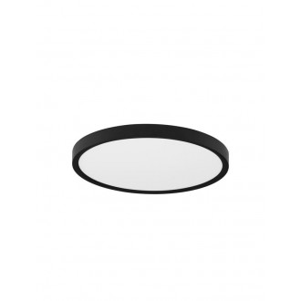 NOVA LUCE 9060189 | Dixie Nova Luce stropné svietidlo kruhový nastaviteľná farebná teplota 1x LED 2400lm 3000 - 4000 - 6500K čierna, opál