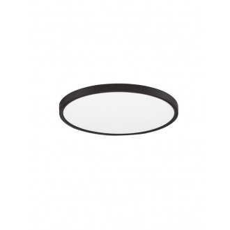 NOVA LUCE 9060191 | Dixie Nova Luce stropné svietidlo kruhový nastaviteľná farebná teplota 1x LED 3200lm 3000 - 4000 - 6500K čierna, opál