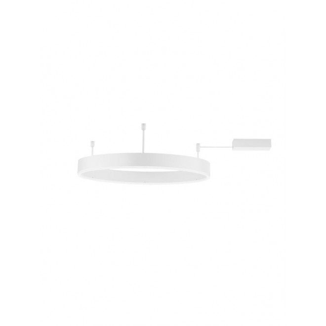 NOVA LUCE 9063602 | Motif Nova Luce stropné svietidlo - TRIAC kruhový regulovateľná intenzita svetla 1x LED 3700lm 3000K matný biely, opál